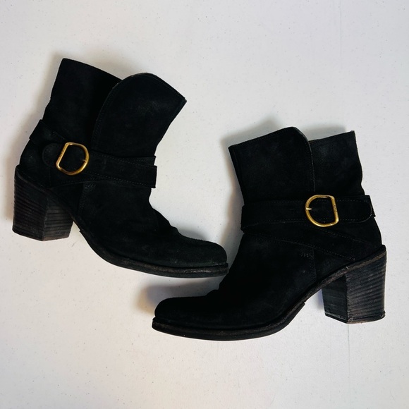 FIORENTINI+BAKER Luxury Ankle Bootie Suede Black 39 - Picture 1 of 10